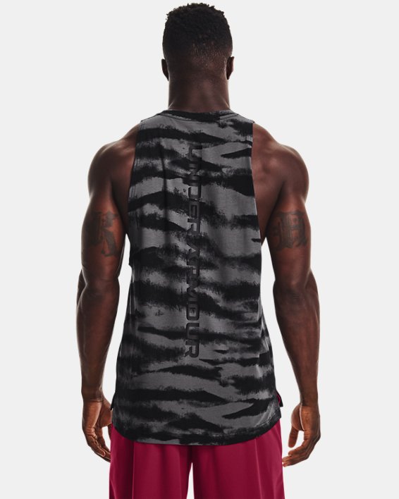 เสื้อกล้าม UA Baseline Printed สำหรับผู้ชาย, Black, pdpMainDesktop image number 1